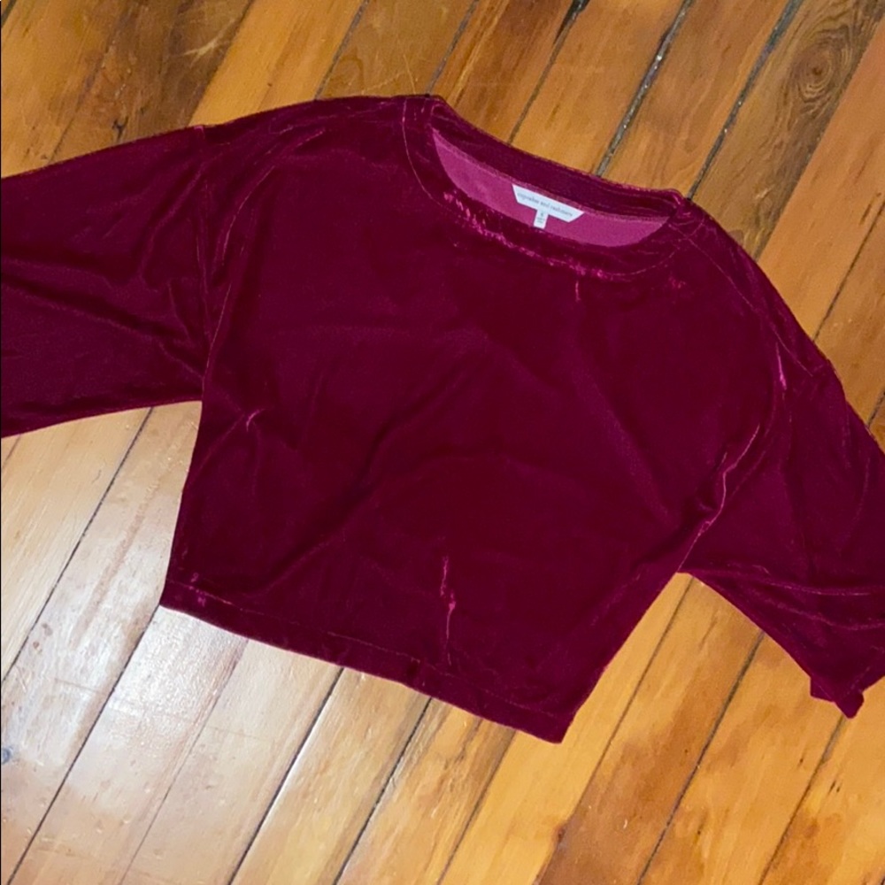Cozy chic velour top